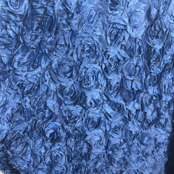 NWT Lulus Enchanting Event Navy Blue Strapless 3D Applique Maxi Dress Size XS - Picture 5 of 13